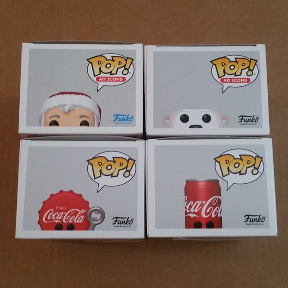 Funko Pop! Ad Icons Coca-Cola Bundle 5 Santa, Coca Cola Bear, Cola Cap & Can - Picture 5 of 6